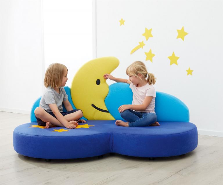 Themansofa Mond und Sterne